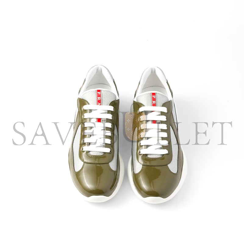PRADA PATENT LEATHER AND TECHNICAL FABRIC PRADA AMERICA